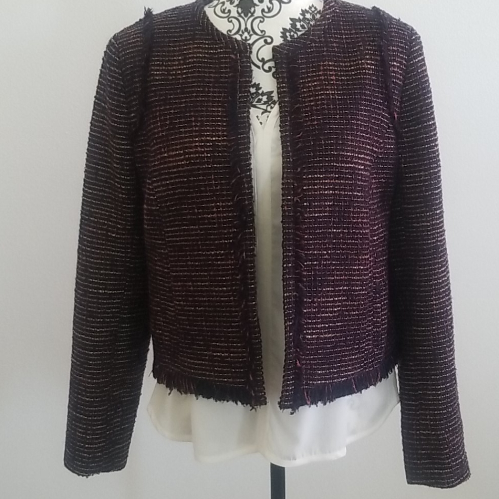 Banana Republic Tweed Moto Jacket